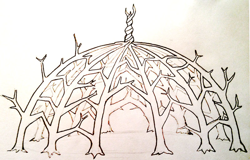 Living Dome Concept Sketch