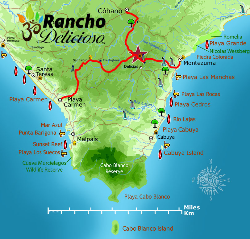 Map to Rancho Delicioso