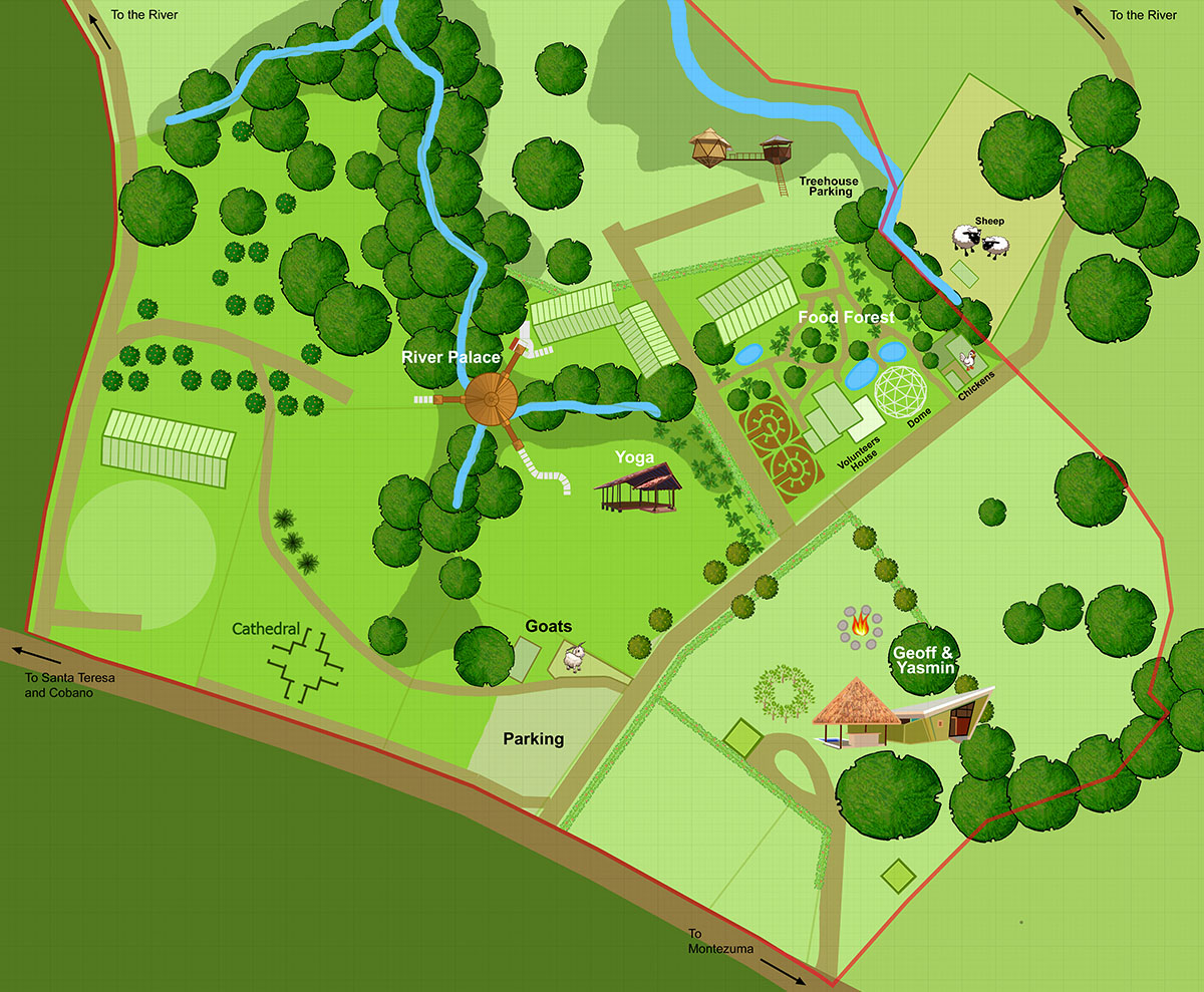 Map of the Center of the Farm