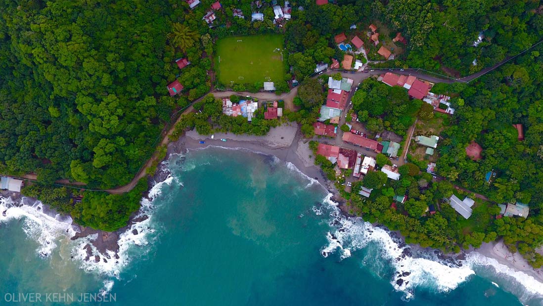 Montezuma - overhead drone photo